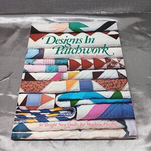 Designs in Patchwork Diann Logan 30 Quilt Patterns Machine Piecing Tribal 80s HC